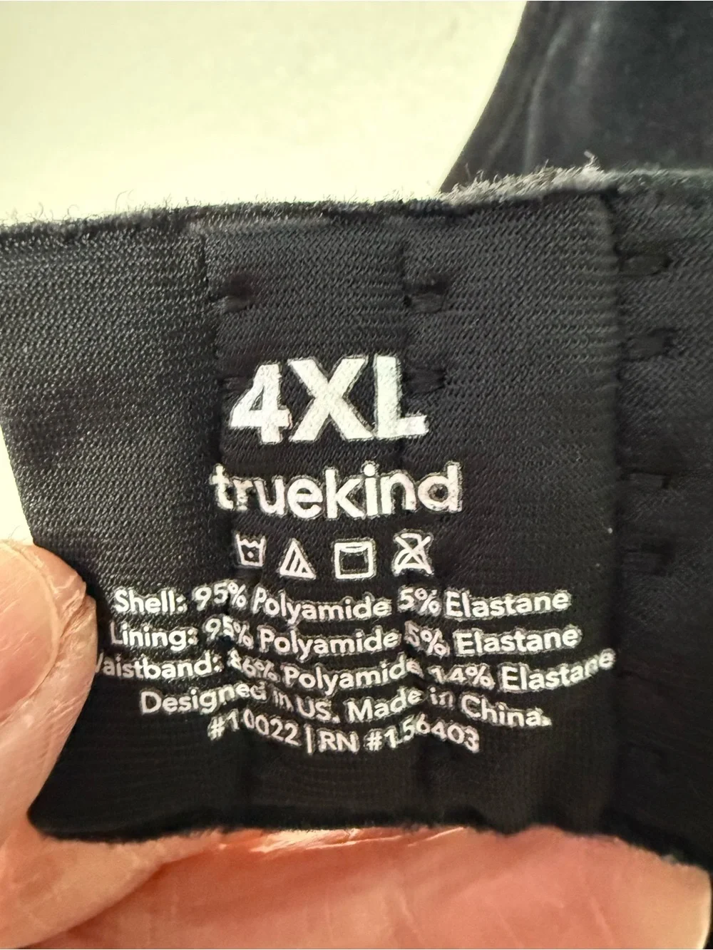 Truekind Everyday Comfort Black Seamless Support Bra 4XL